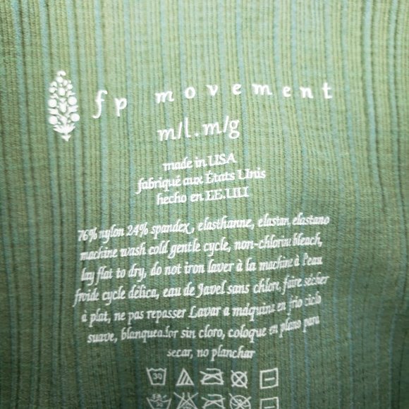 Free People Good Karma Green HW Bike Shorts - Picture 8 of 8